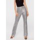 Pantaloni dama, eleganti, argintii, paiete, evazati, Hama 2 - jojofashion.ro