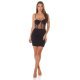 Rochie de club scurta mulata cu plasa neagra Allegra Rochie de club scurta mulata cu plasa neagra Allegra 4 - jojofashion.ro