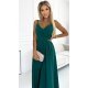 Rochie lunga verde vaporoasa Scarlett 4 - jojofashion.ro