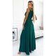 Rochie lunga verde vaporoasa Scarlett 3 - jojofashion.ro