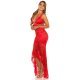 Rochie lunga rosie mulata din dantela Sakura Rochie lunga rosie mulata din dantela Sakura 4 - jojofashion.ro