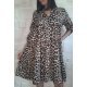 Rochie de vara midi lejera animal print leopard Estrella 2 - jojofashion.ro