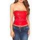 Top din latex rosu Wetlook Koucla Dinah 2 - jojofashion.ro