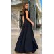 Rochie lunga eleganta neagra din vascoza Andra Rochie lunga eleganta neagra din vascoza Andra 3 - jojofashion.ro