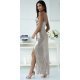 Rochie lunga aurie mulata drapata CiriLux Rochie lunga aurie mulata drapata CiriLux 3 - jojofashion.ro
