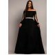 Rochie lunga neagra din voal vaporoasa Afrodita 2 - jojofashion.ro