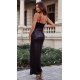 Rochie de ocazie lunga neagra mulata CiriLux Rochie de ocazie lunga neagra mulata CiriLux 3 - jojofashion.ro