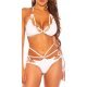 Costum de baie cu bralette alb Syria 2 - jojofashion.ro
