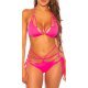 Costum de baie cu bralette roz Syria 2 - jojofashion.ro