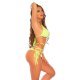 Costum de baie cu bralette verde neon Syria 4 - jojofashion.ro