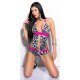 Costum de baie intreg animal print zebra Krissy 2 - jojofashion.ro