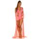 Costum de baie intreg corai neon Jolya 5 - jojofashion.ro