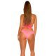 Costum de baie intreg corai neon Jolya 4 - jojofashion.ro