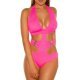 Costum de baie intreg roz ciclam Jolya 4 - jojofashion.ro