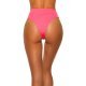 Slip dama brazilian cu talia inalta, corai neon, HannaK Slip dama brazilian cu talia inalta, corai neon, HannaK 2 - jojofashion.ro