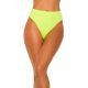 Slip dama brazilian cu talia inalta, galben neon, HannaK Slip dama brazilian cu talia inalta, galben neon, HannaK 2 - jojofashion.ro