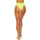 Slip dama brazilian cu talia inalta, galben neon, HannaK Slip dama brazilian cu talia inalta, galben neon, HannaK 6 - jojofashion.ro