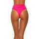 Slip dama brazilian cu talia inalta, roz neon, HannaK Slip dama brazilian cu talia inalta, roz neon, HannaK 2 - jojofashion.ro
