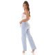Crop top dama alb, cu franjuri argintii, Yandra Crop top dama alb, cu franjuri argintii, Yandra 5 - jojofashion.ro