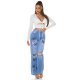 Crop top dama alb, cu maneca lunga si cupe, Darya 6 - jojofashion.ro
