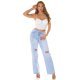 Crop top dama, alb, cu pietricele si cupe incorporate, Karinne Crop top dama, alb, cu pietricele si cupe incorporate, Karinne 4 - jojofashion.ro