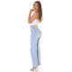 Crop top dama, alb, cu pietricele si cupe incorporate, Karinne Crop top dama, alb, cu pietricele si cupe incorporate, Karinne 5 - jojofashion.ro