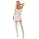 Crop top dama alb, tip corset, cu strasuri si cupe, Anaya 4 - jojofashion.ro