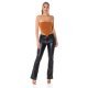 Crop top dama bandeau bronz Vaida 4 - jojofashion.ro