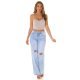 Crop top dama, bej, cu pietricele si cupe incorporate, Karinne Crop top dama, bej, cu pietricele si cupe incorporate, Karinne 6 - jojofashion.ro