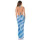 Crop top dama bleu in degrade, glitter, mulat, Aireen 5 - jojofashion.ro