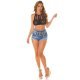 Crop top dama crosetat, din bumbac, negru, cu decupaje, Naiara 6 - jojofashion.ro