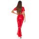 Crop top dama, din piele eco, rosu, cu nasturi, Meylin Crop top dama, din piele eco, rosu, cu nasturi, Meylin 5 - jojofashion.ro