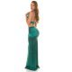 Crop top dama, din satin, verde, Meissun Crop top dama, din satin, verde, Meissun 4 - jojofashion.ro