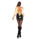 Crop top dama elegant, din satin auriu, cu maneca lunga, Kaline Crop top dama elegant, din satin auriu, cu maneca lunga, Kaline 5 - jojofashion.ro