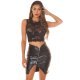 Crop top dama elegant, negru, semitransparent, Marlie Crop top dama elegant, negru, semitransparent, Marlie 7 - jojofashion.ro
