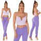 Crop top dama lila, de vara, incretit, Yvanka Crop top dama lila, de vara, incretit, Yvanka 7 - jojofashion.ro