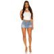 Crop top dama mulat alb cu choker Stephanie 5 - jojofashion.ro