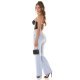 Crop top dama negru, cu franjuri argintii, Yandra Crop top dama negru, cu franjuri argintii, Yandra 5 - jojofashion.ro