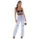 Crop top dama negru, cu franjuri argintii, Yandra Crop top dama negru, cu franjuri argintii, Yandra 7 - jojofashion.ro