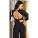Crop top dama, negru, cu maneca lunga si decolteu in V, Meredith Crop top dama, negru, cu maneca lunga si decolteu in V, Meredith 3 - jojofashion.ro
