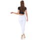 Crop top dama negru cu volanase Kanna 6 - jojofashion.ro