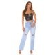 Crop top dama negru, din piele eco, bandeau, Frances Crop top dama negru, din piele eco, bandeau, Frances 4 - jojofashion.ro