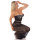 Crop top dama negru, tip corset, cu strasuri si cupe, Anaya 6 - jojofashion.ro
