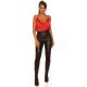 Crop top dama rosu cu franjuri Tubba 7 - jojofashion.ro