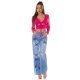 Crop top dama roz ciclam, cu maneca lunga si cupe, Darya Crop top dama roz ciclam, cu maneca lunga si cupe, Darya 6 - jojofashion.ro