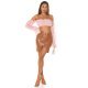 Crop top dama, roz pal, cu umerii goi, maneca lunga, in stil spaniol, Lisette 7 - jojofashion.ro