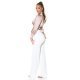 Crop top dama elegant satin cappuccino Kroma 5 - jojofashion.ro
