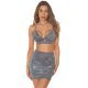 Crop top dama tip bustiera, din glitter gri antracit, Jandi Crop top dama tip bustiera, din glitter gri antracit, Jandi 4 - jojofashion.ro