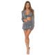 Crop top dama tip bustiera, din glitter gri antracit, Jandi Crop top dama tip bustiera, din glitter gri antracit, Jandi 6 - jojofashion.ro