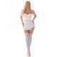 Crop top dama tip corset, alb cu pietricele, Ruslana Crop top dama tip corset, alb cu pietricele, Ruslana 6 - jojofashion.ro